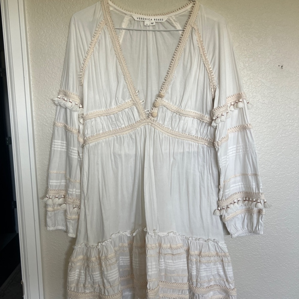 Veronica Beard White Boho Dress
